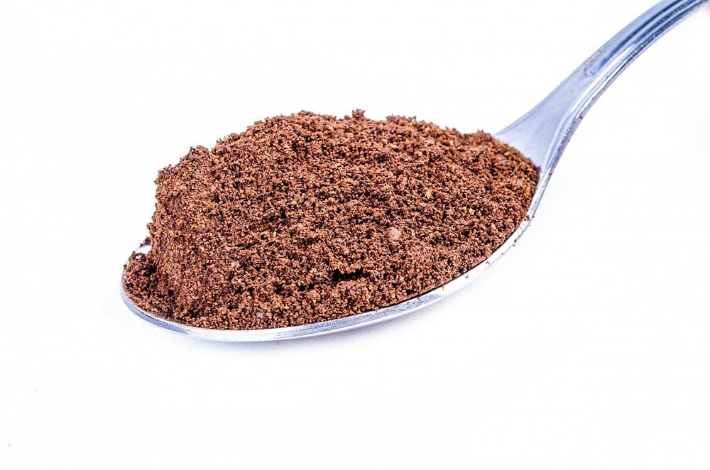 spoonful of cacao powder