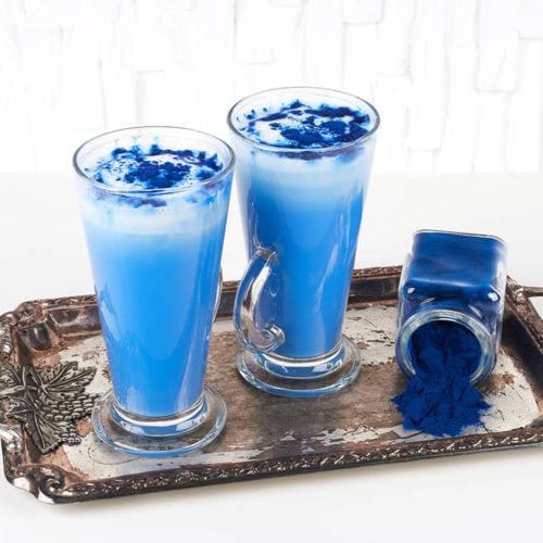 two blue algae latte