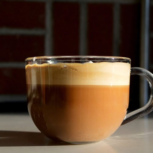 Lavender latte with oat milk