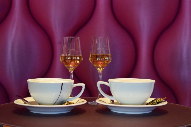 caffe corretto with glasses of grappa_Jumpstory