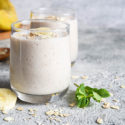 cups of oat milk smoothie