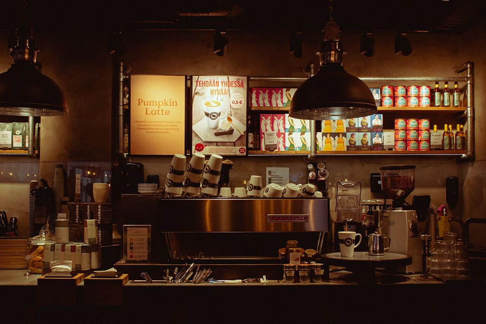 coffee shop in Finland