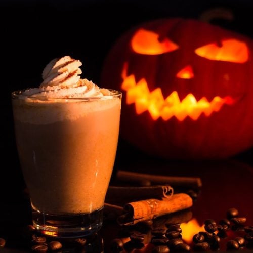 jack-o-lantern latte fun halloween coffee recipes