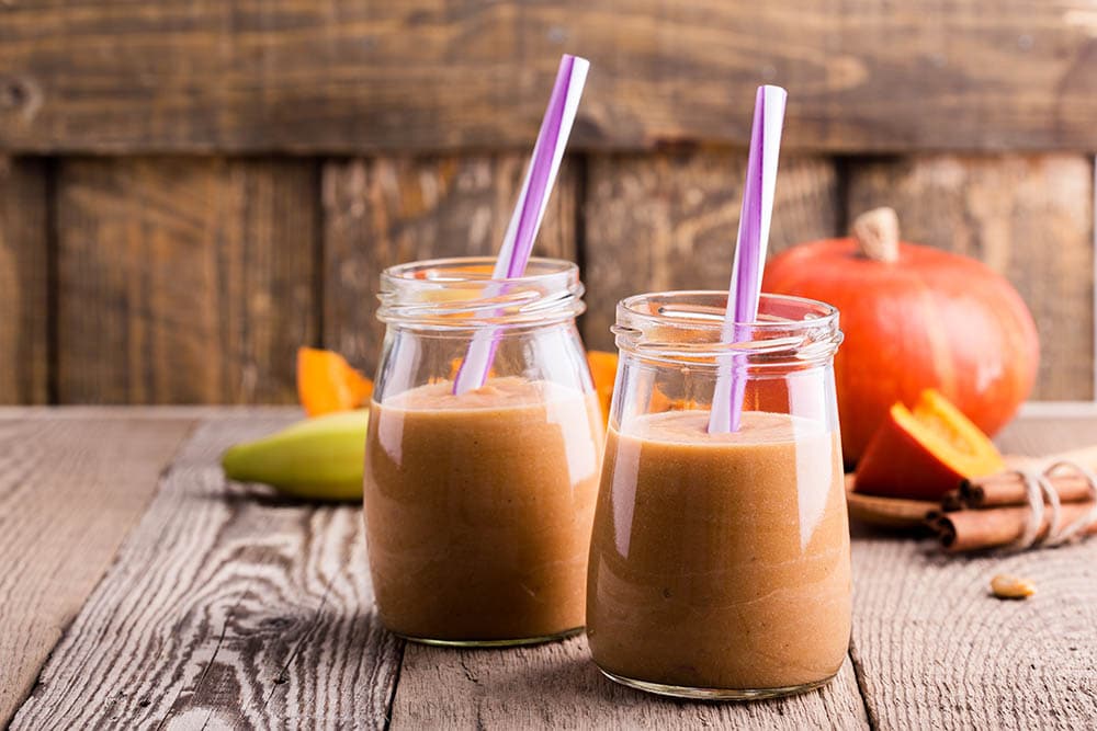 Pumpkin spice and banana shake