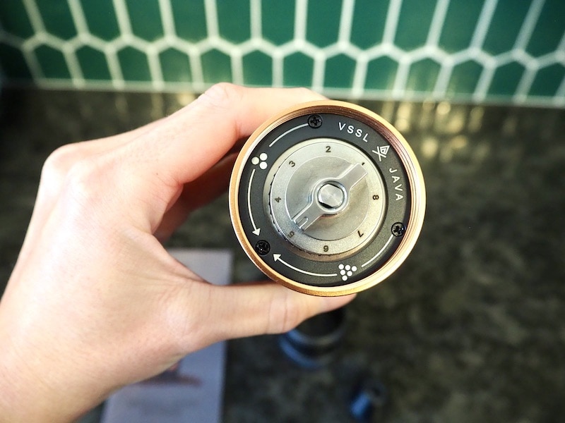 VSSL Java burr grinder dial