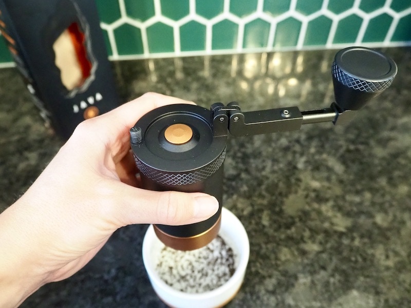 VSSL Java grinder set up with extended handle