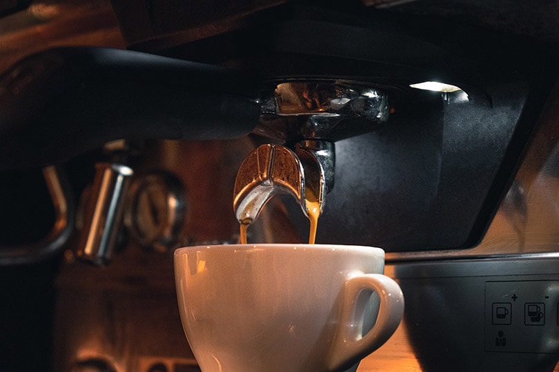 espresso coffee brewing