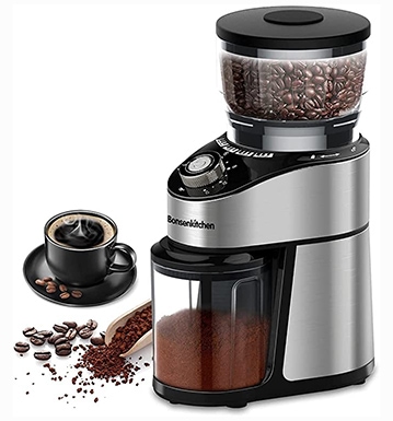 Bonsenkitchen Electric Burr Coffee Grinder