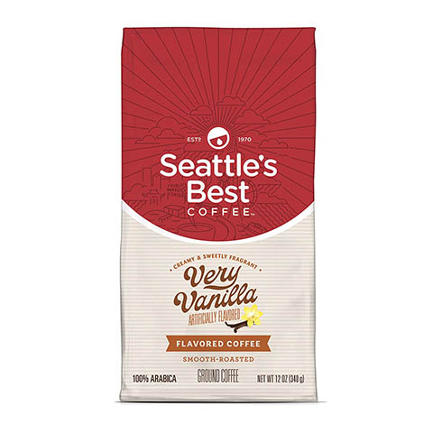 Seattle's Best Coffee Very Vanilla Flavored Smooth Roast Ground Coffee