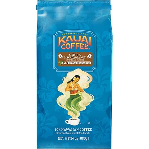 Kauai Whole Bean Coffee Mocha Macadamia Nut