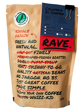 Rave Coffee Colombia El Carmen Green Coffee Beans