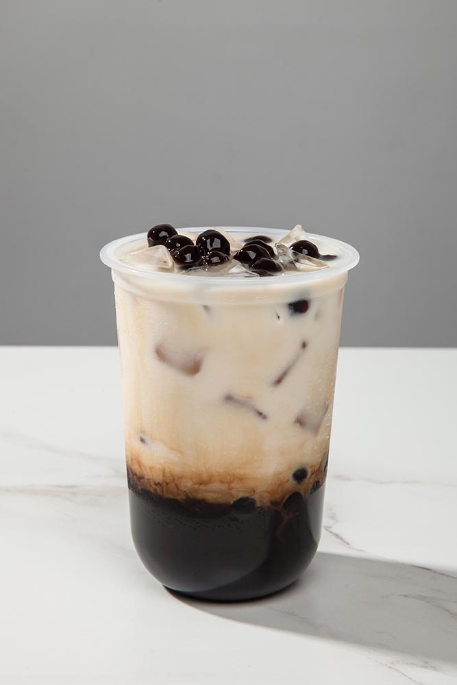 iced Okinawa milk tea