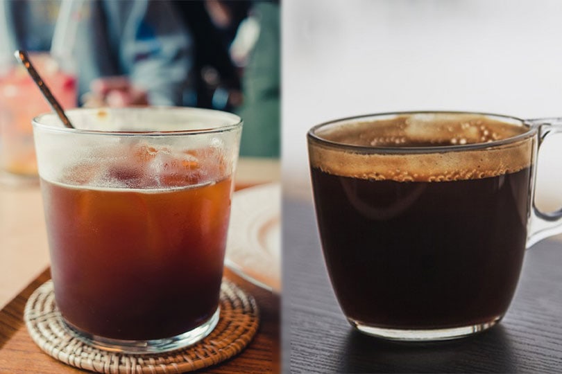 iced tea vs black coffee
