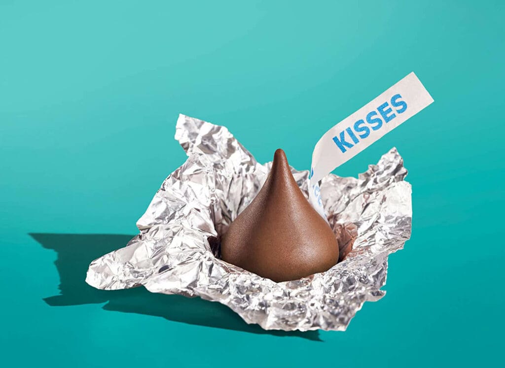 peeled hershey's kisses