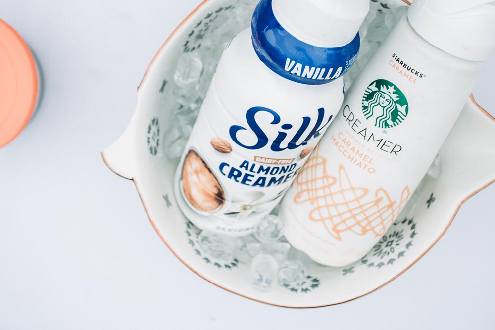 silk and starbucks creamers