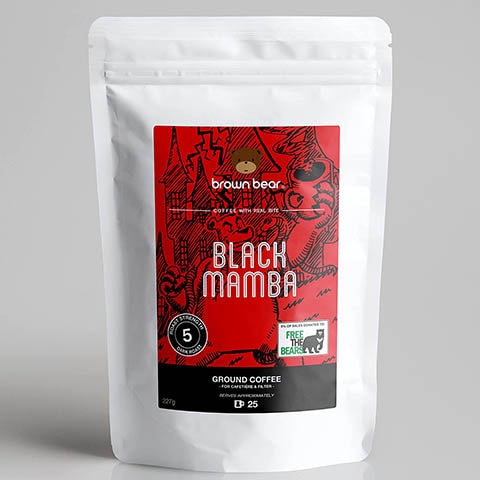 Brown Bear Black Mamba Robusta High Caffeine Blend