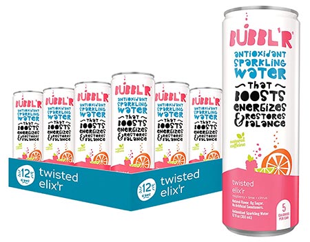 BUBBL'R twisted elix'r, Antioxidant Sparkling Water