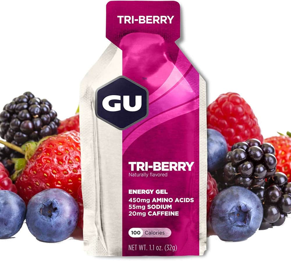 GU Energy Original Sports Nutrition Energy Gel Tri-berry