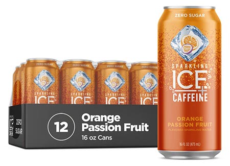 Sparkling Ice +Caffeine Orange Passion Fruit Sparkling Water