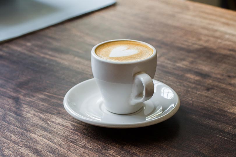 a cup of late coffee