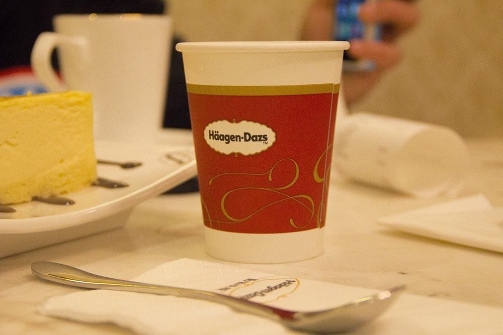 haagen dazs paper cup