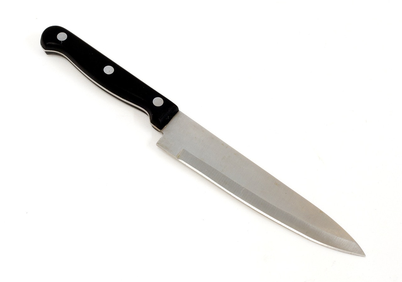 knife on white background