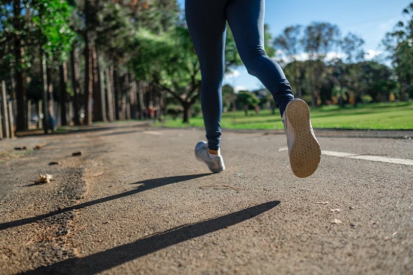 person jogging outdoor