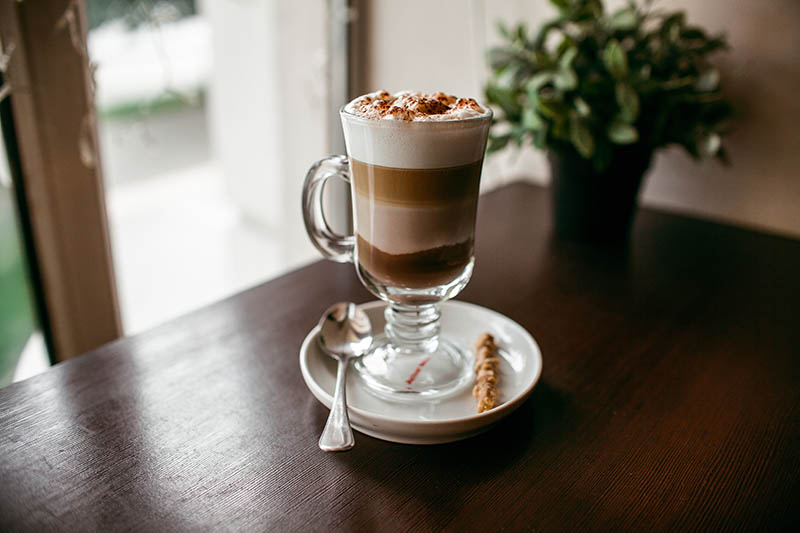 caffe marrochino on the table