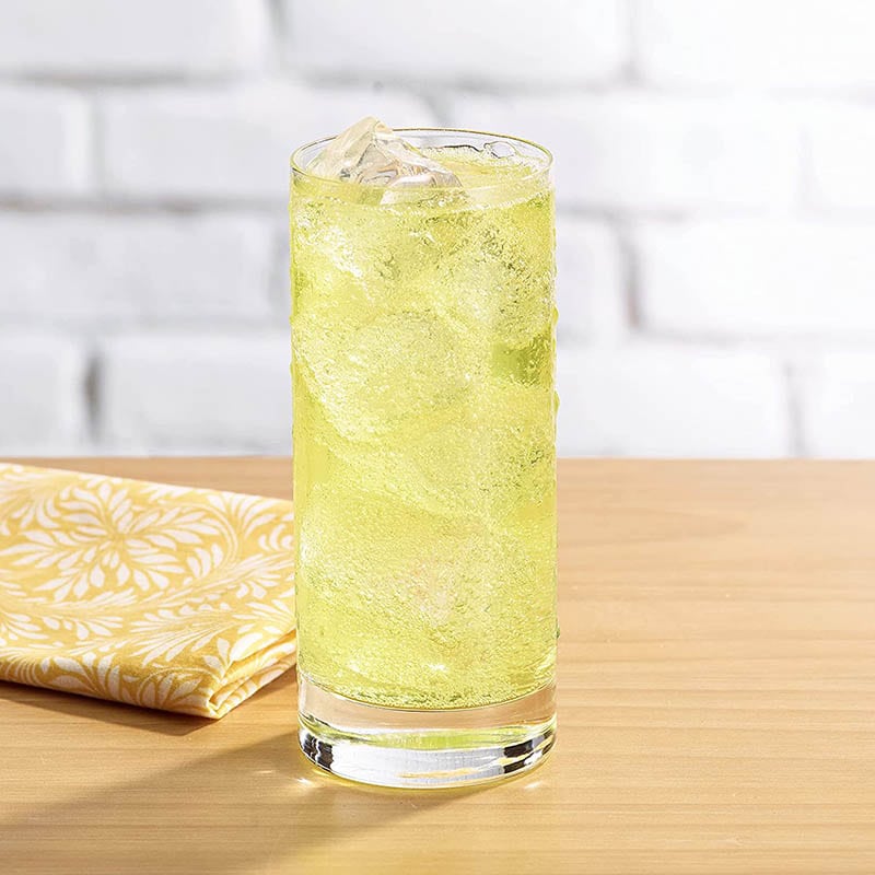 a glass of Diet Sun Drop Citrus Soda